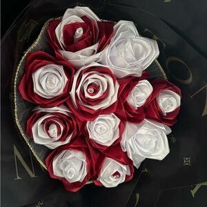 Eternal roses Red white rose